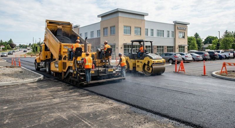 Asphalt Parking Lot Paving in Los Angeles, CA