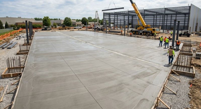 Commercial Slab Installation in Franklin, TN